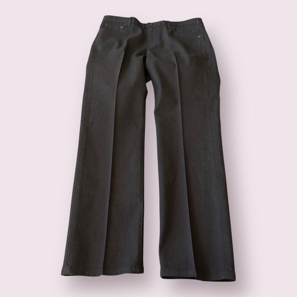 Lauren Ralph Lauren Jeans Women Size 10 Black 5 Pocket Glitter Shimmer Straight